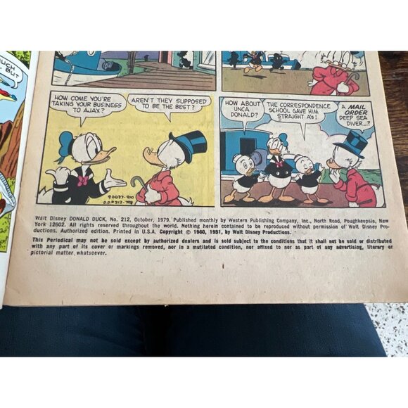Whitman Walt Disney Donald Duck Comic #212 Vintage October 1979 Collectible - Picture 4 of 5
